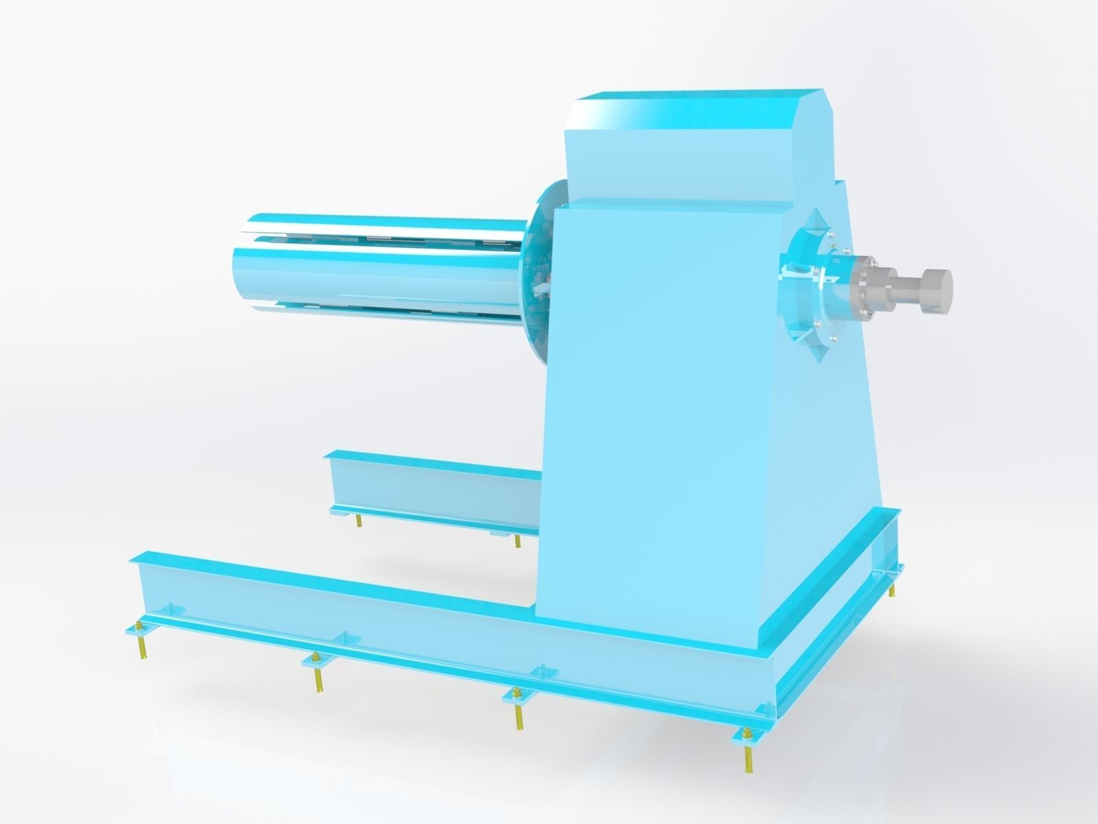Decoiler machine 3D print model_1