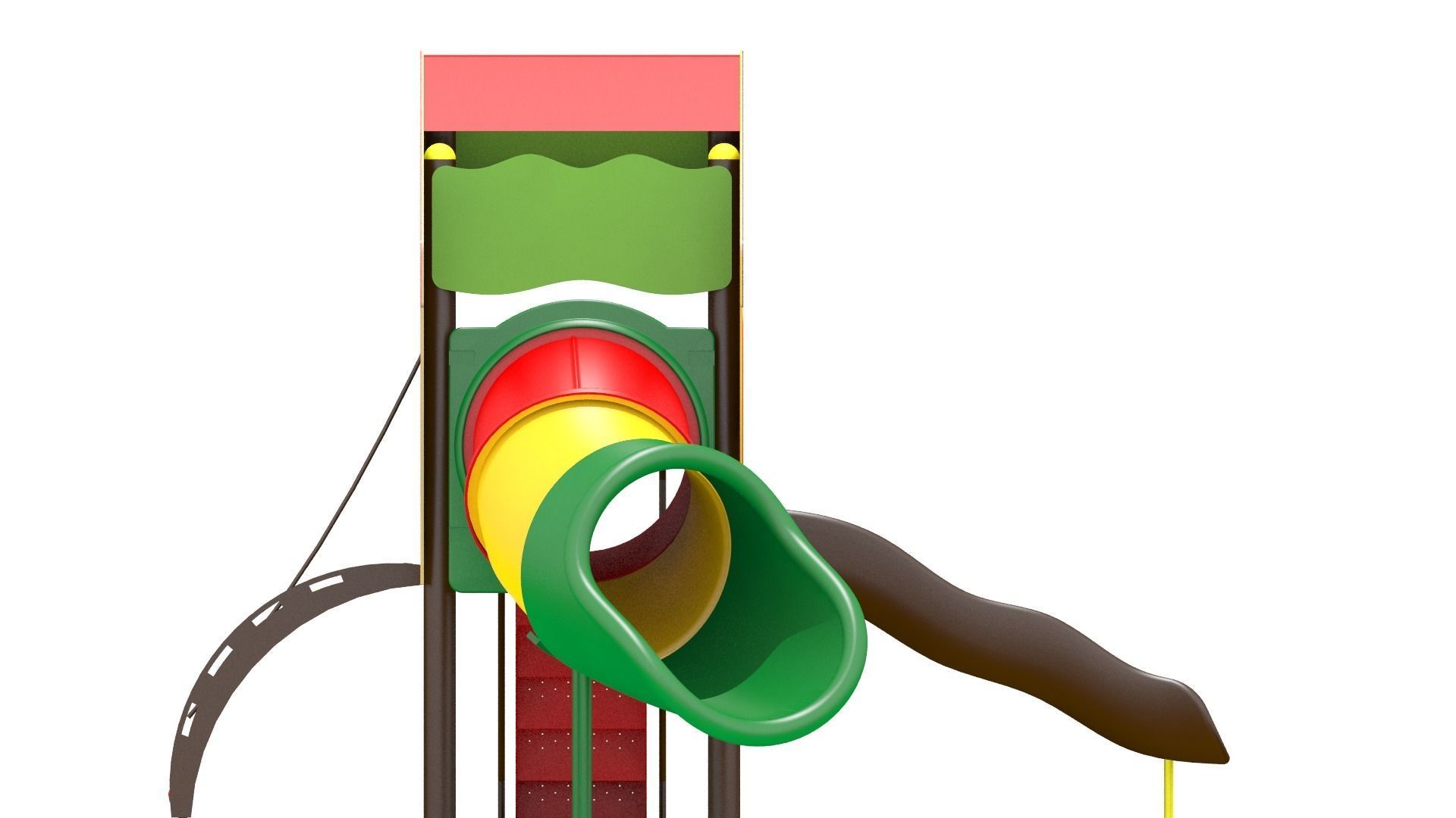 Playhouse Playground Low-poly 3D model_7