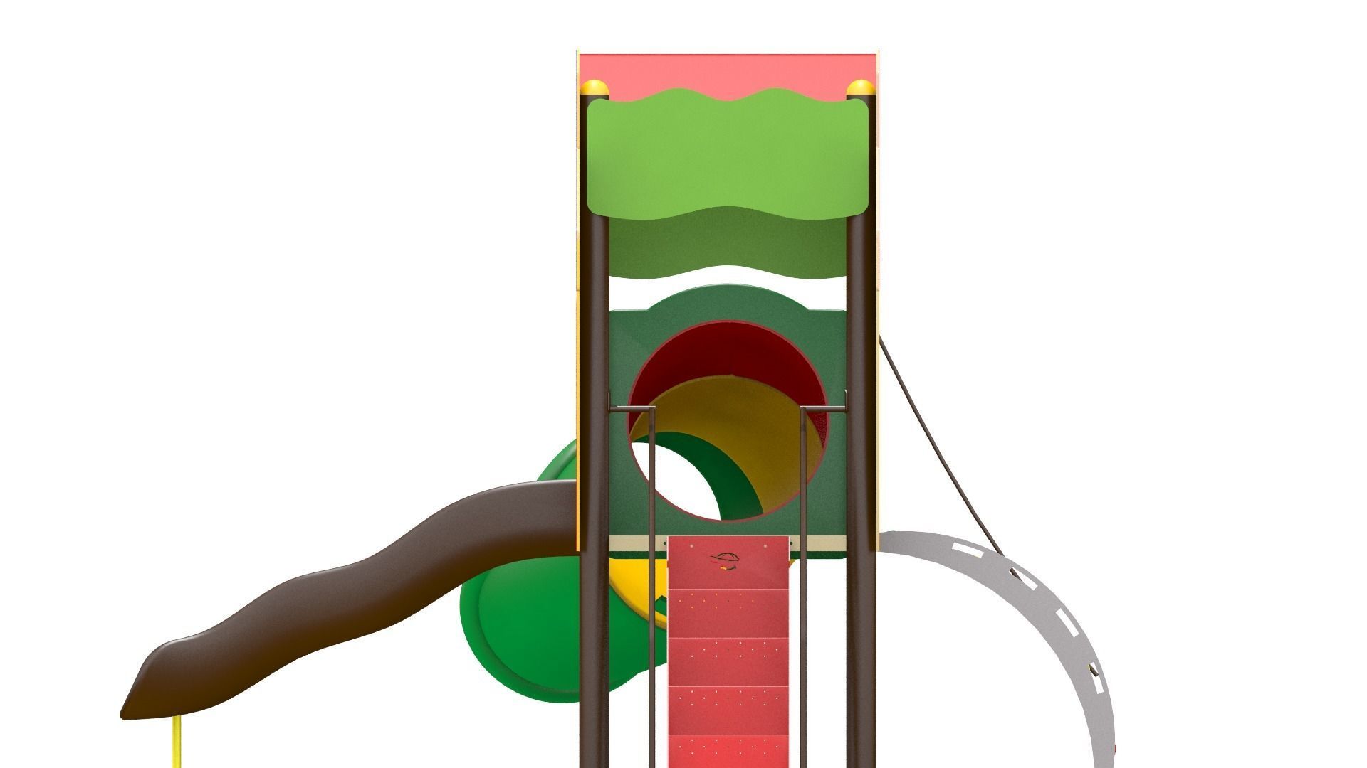 Playhouse Playground Low-poly 3D model_6