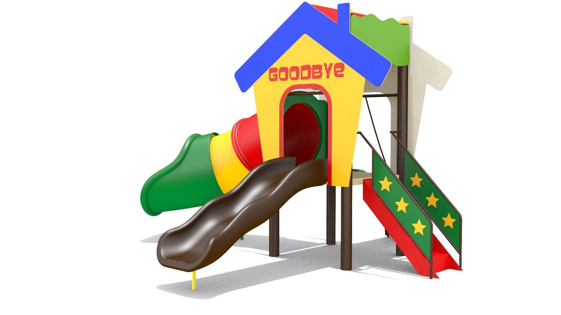 Playhouse Playground Low-poly 3D model_3
