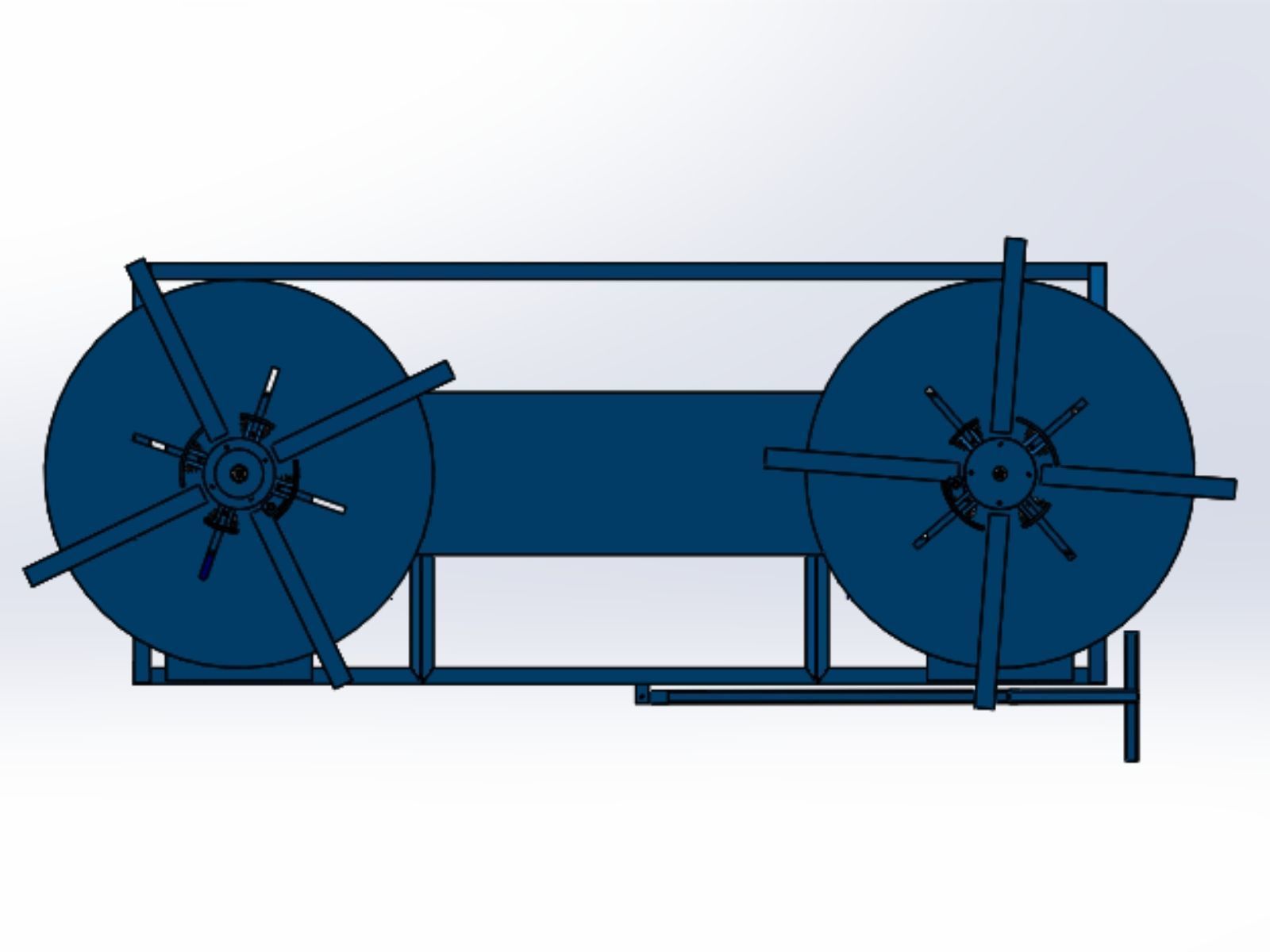 Horizontal decoiler 3D print model_3