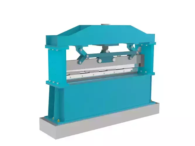 Hydraulic shearing machine 3D print model