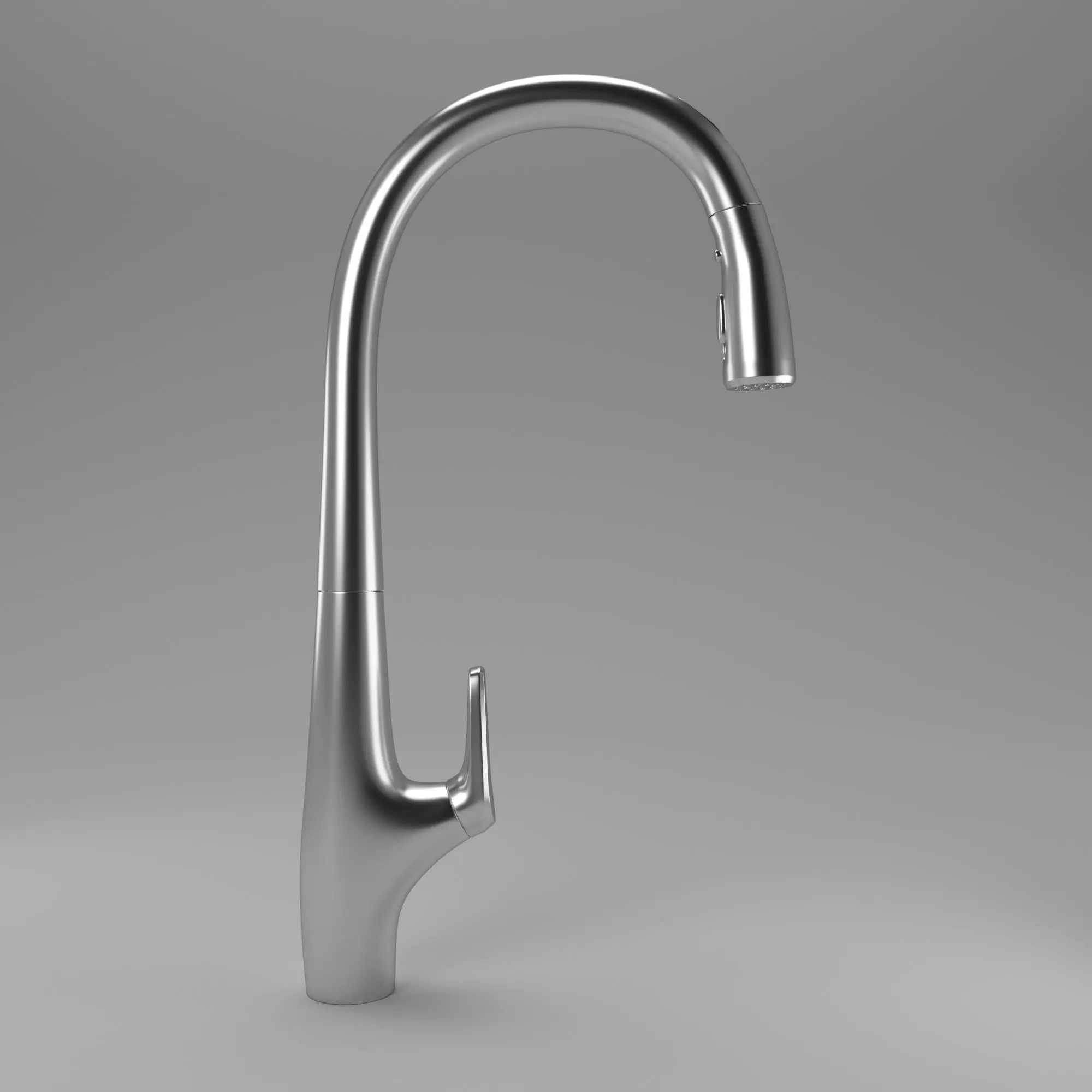 FAUCET stainless steel kitchen 3D model_0