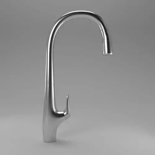FAUCET stainless steel kitchen 3D model