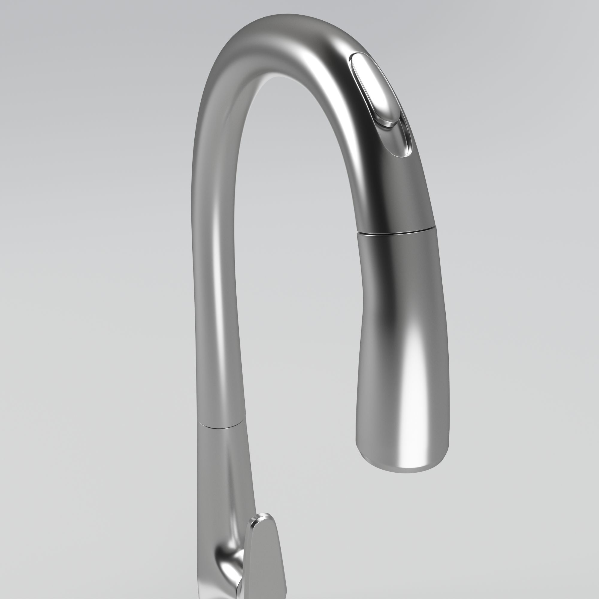 FAUCET stainless steel kitchen 3D model_3