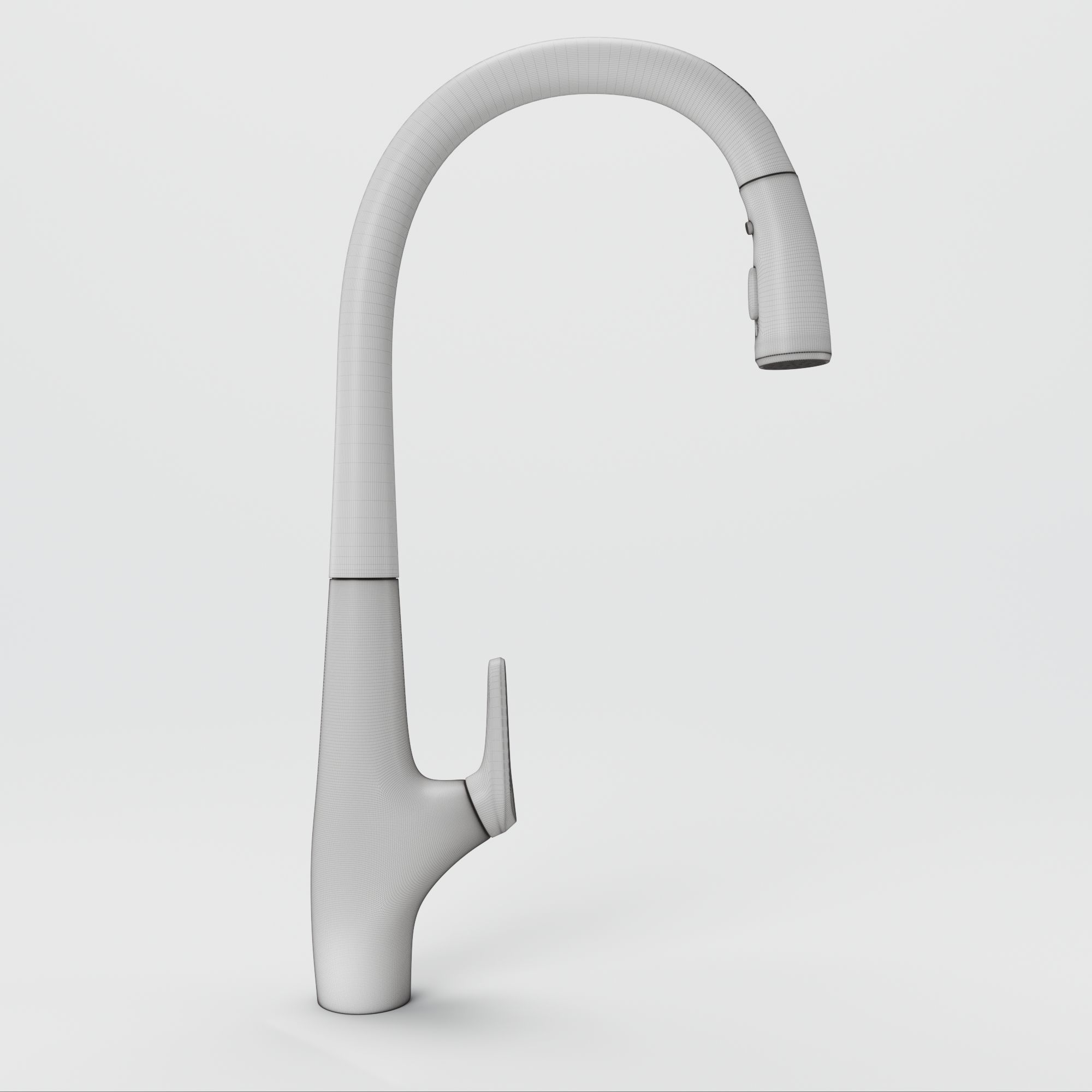 FAUCET stainless steel kitchen 3D model_6