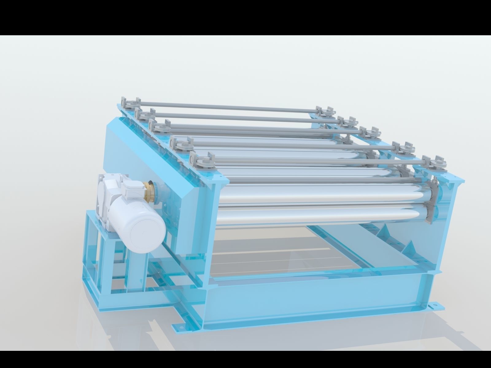 Plate straightening machine 3D print model_1