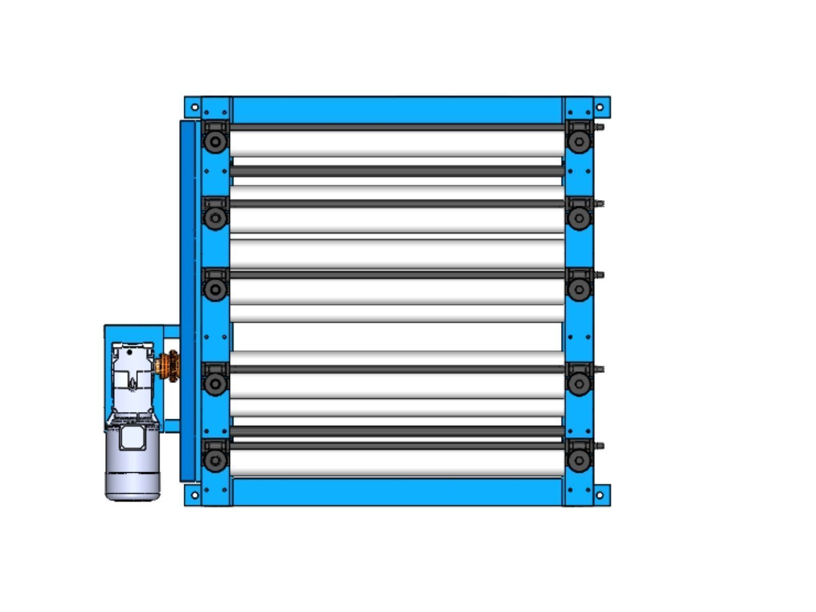 Plate straightening machine 3D print model_4