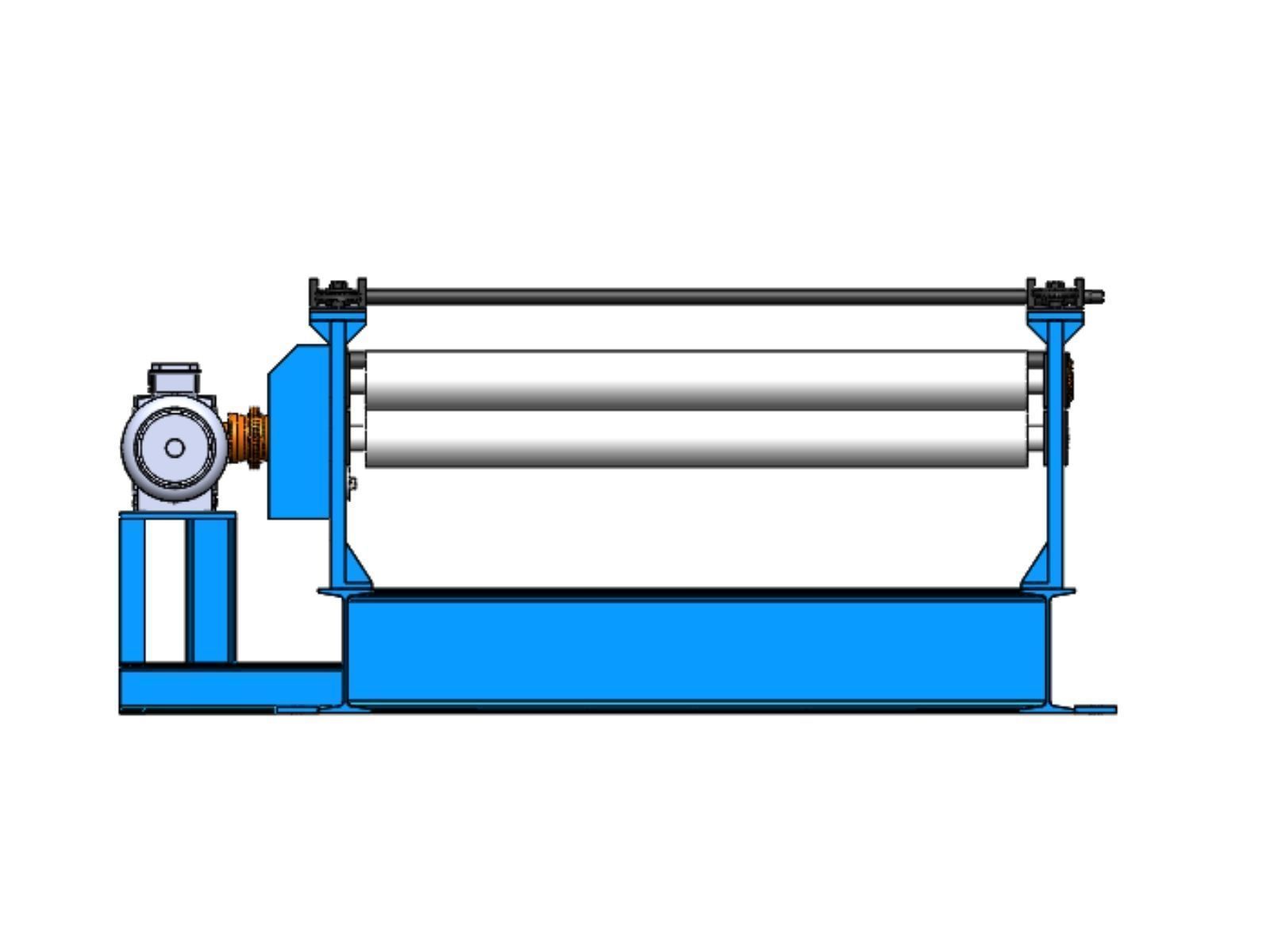 Plate straightening machine 3D print model_3