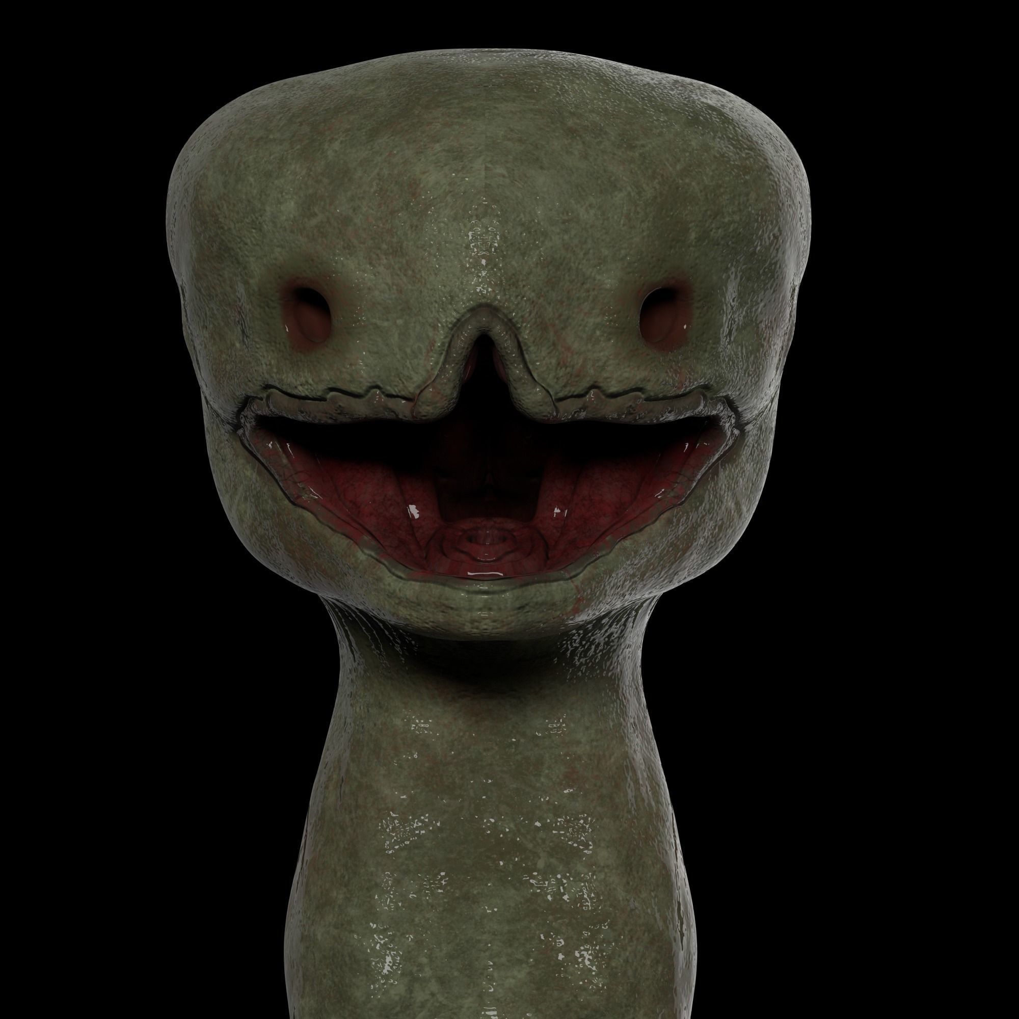 Realistic Minecraft Creeper  3D model_3