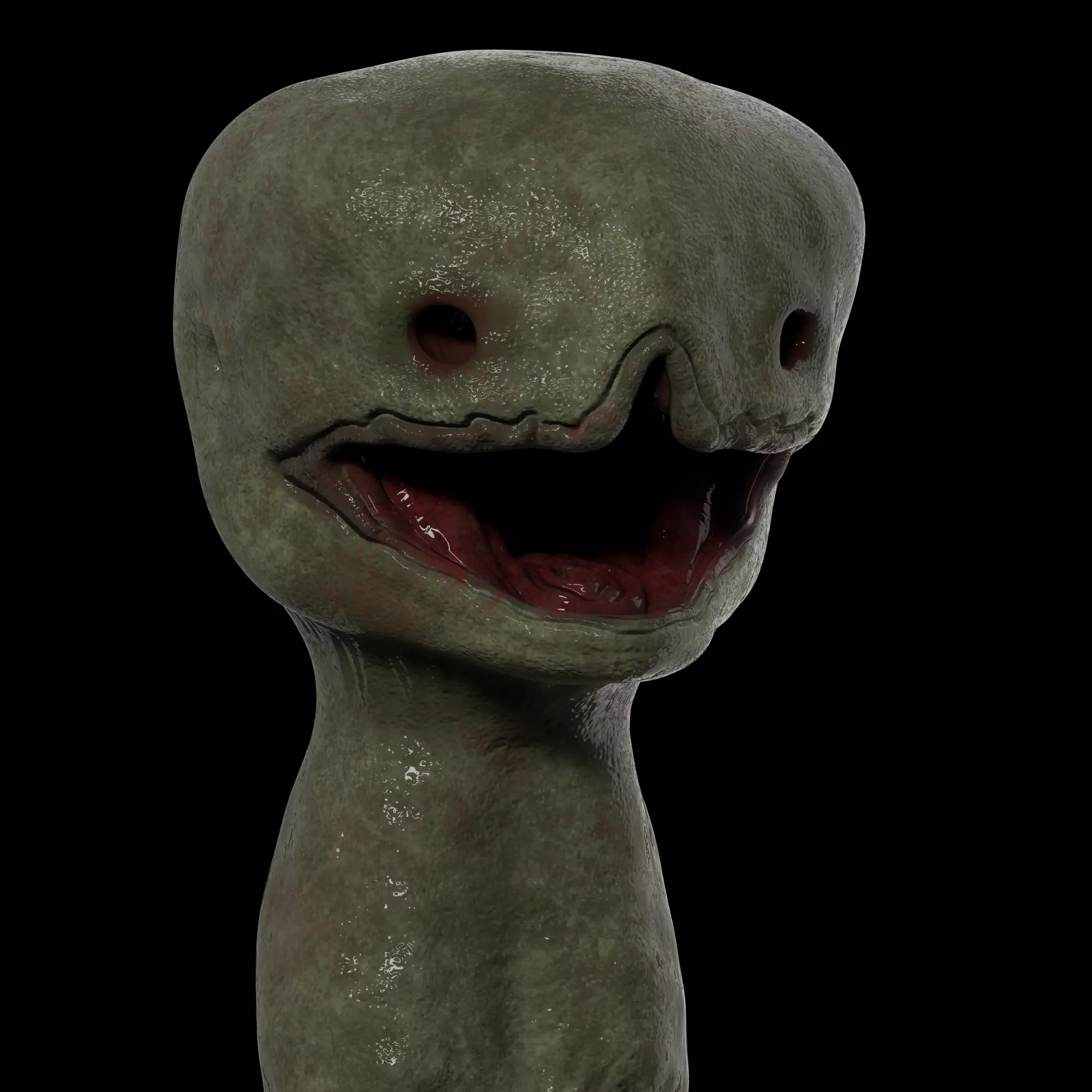Realistic Minecraft Creeper  3D model_0