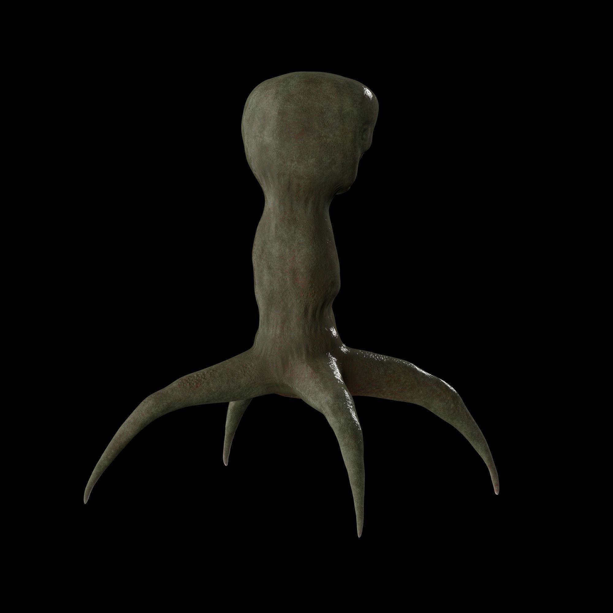 Realistic Minecraft Creeper  3D model_7