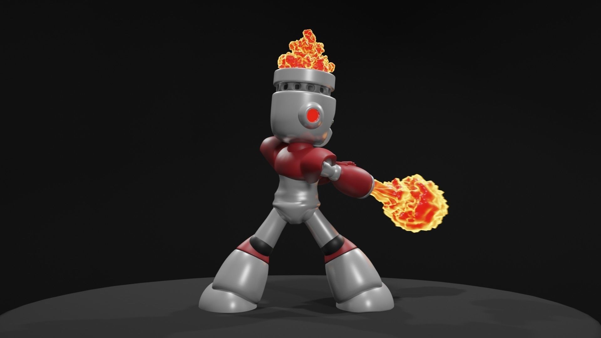 Fireman fire robot Free 3D print model_8