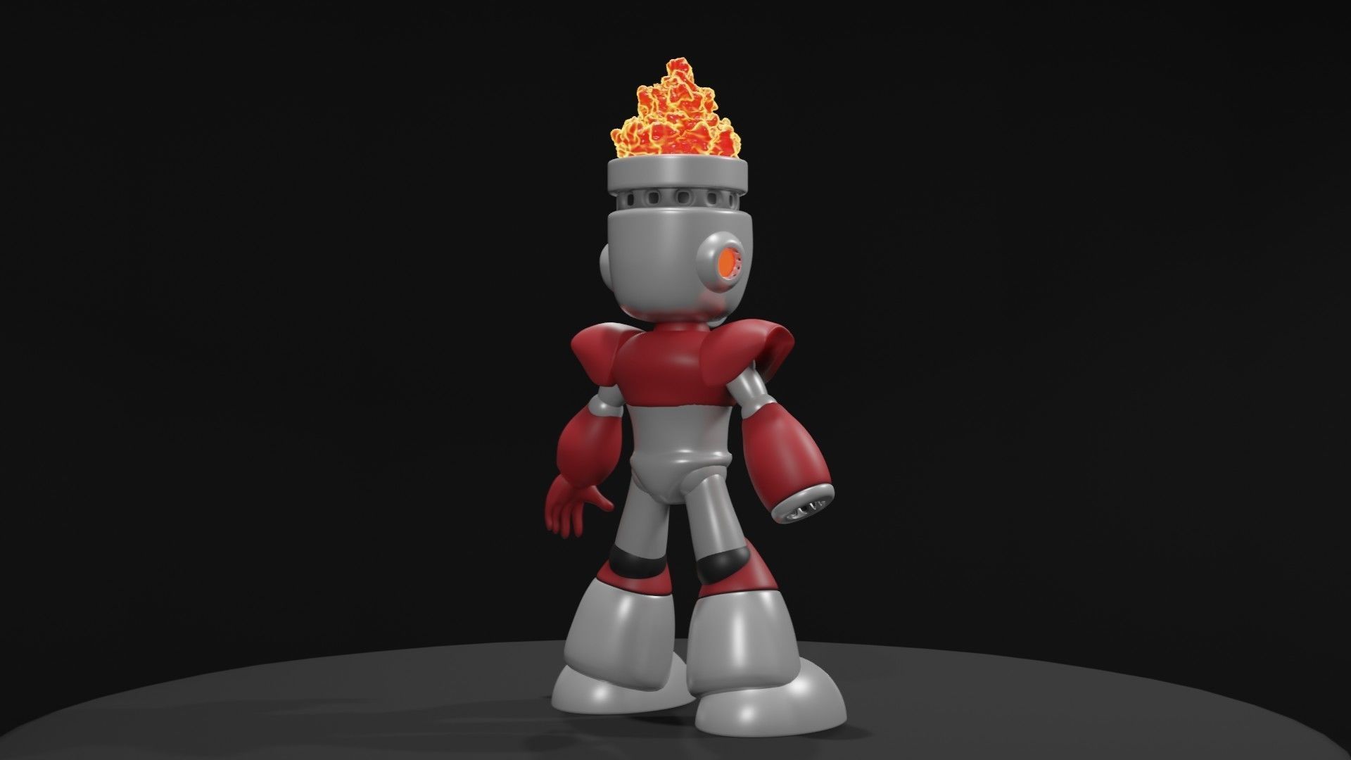 Fireman fire robot Free 3D print model_6