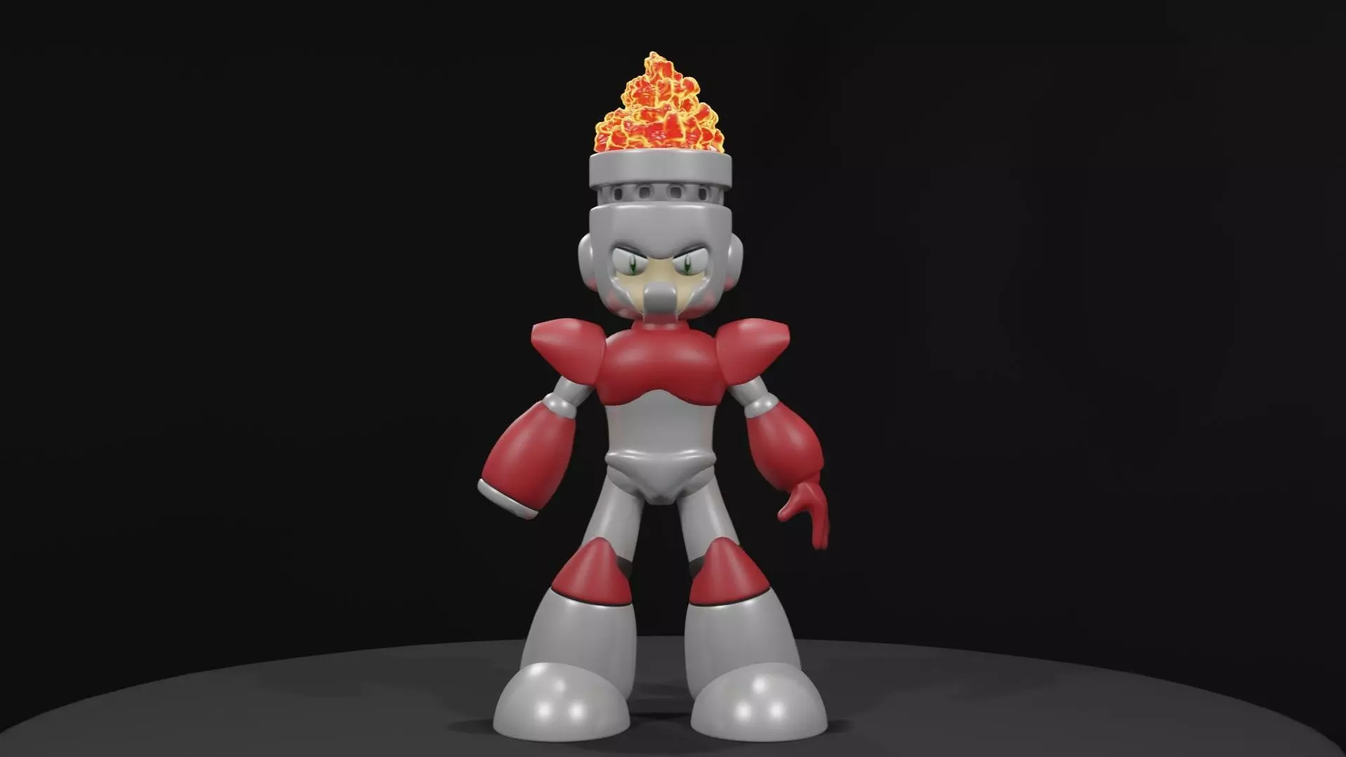 Fireman fire robot Free 3D print model_0