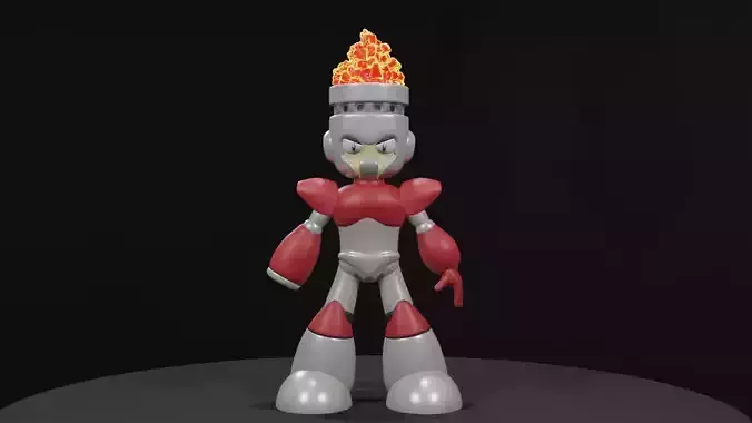 Fireman fire robot Free 3D print model