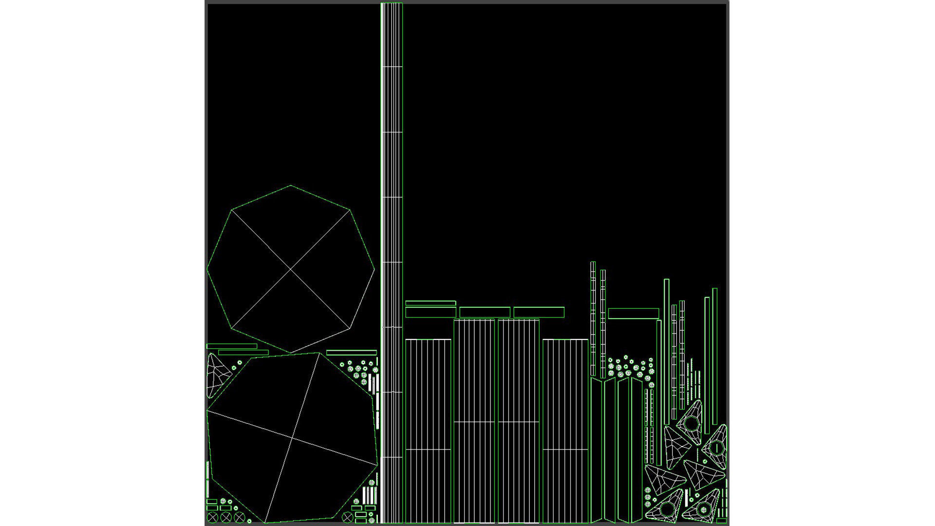 Halden Dark Charcoal Round Side Table Low-poly 3D model_12