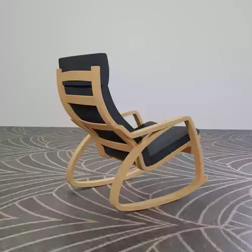 IKEA Poang Rocking Chair 3D model Free 3D model