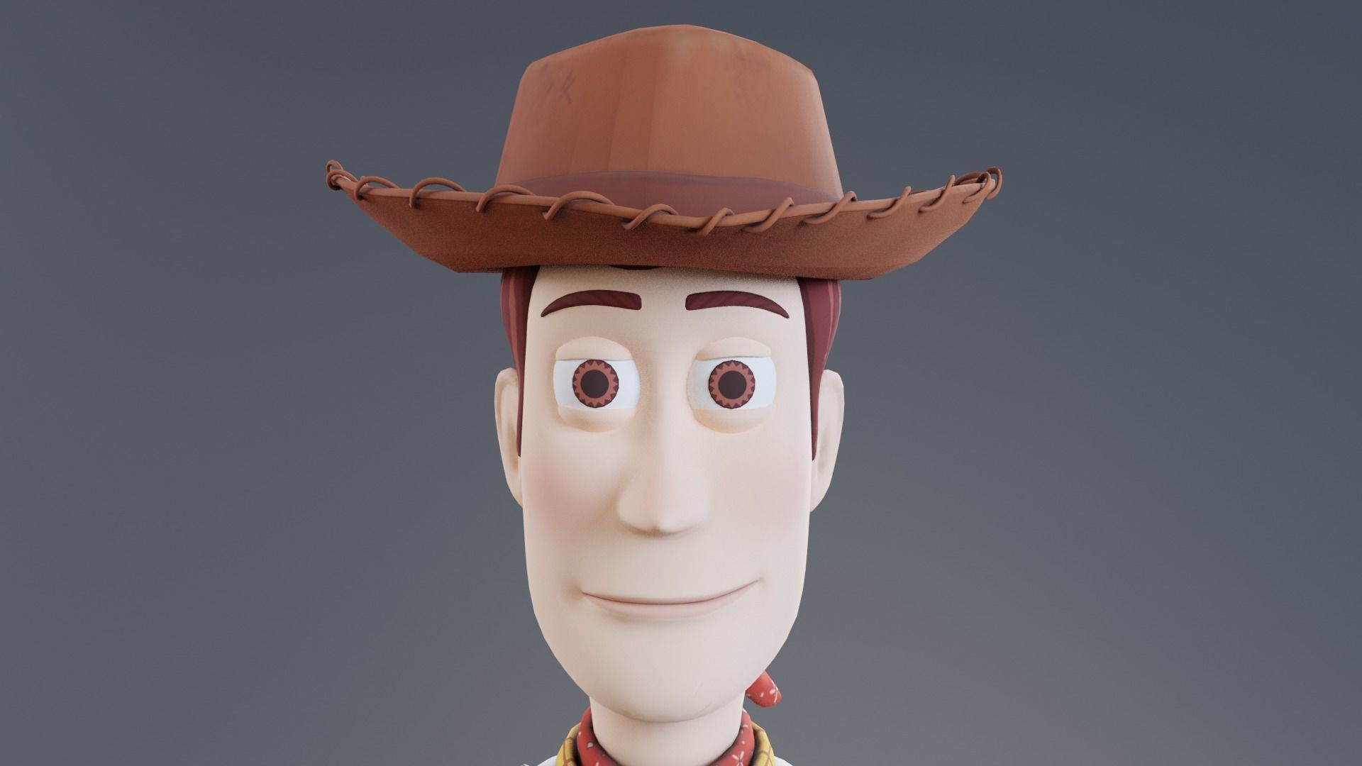 Toy story - Woody rigged 3D model_12