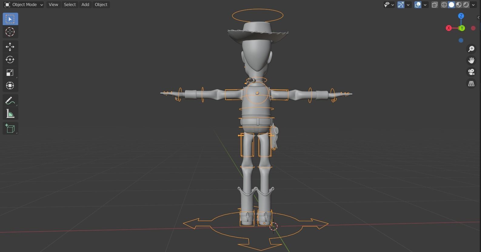 Toy story - Woody rigged 3D model_15