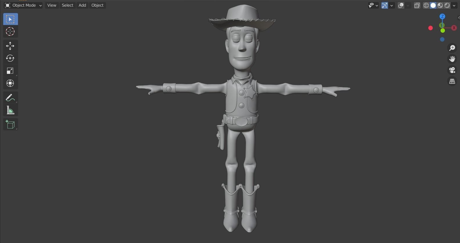 Toy story - Woody rigged 3D model_14