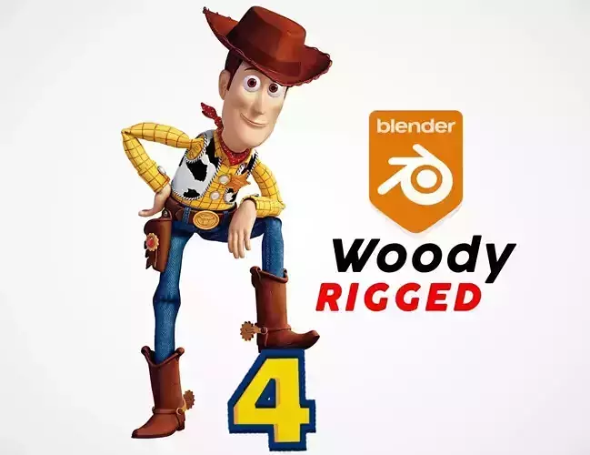 Toy story - Woody rigged 3D model