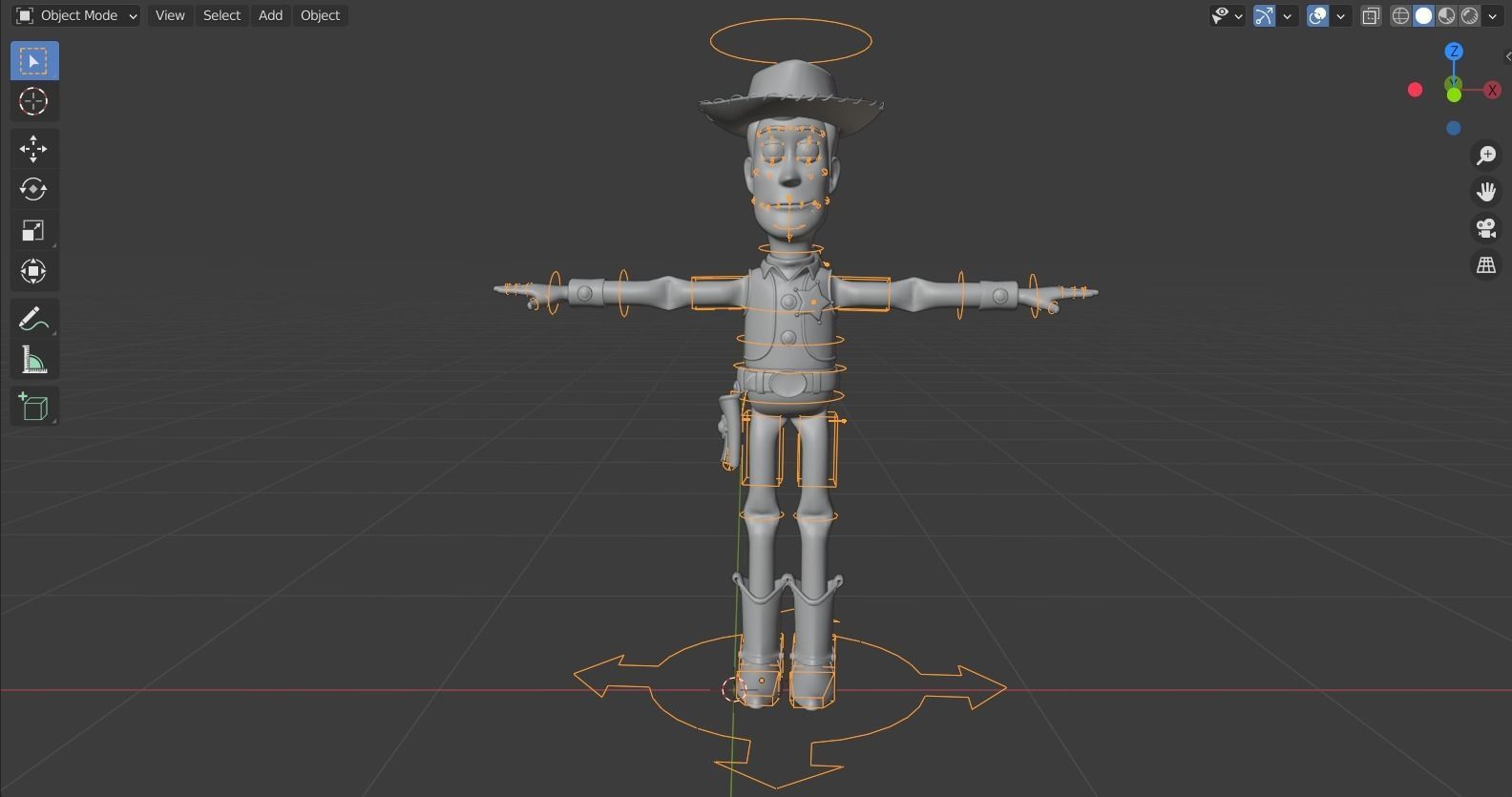 Toy story - Woody rigged 3D model_6