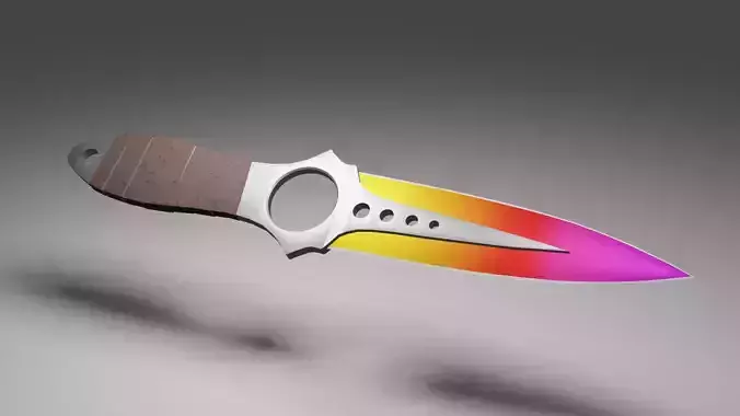 Knife the skeleton CS GO 3D model