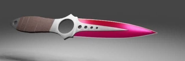 Knife the skeleton CS GO 3D model_4