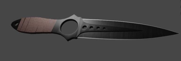 Knife the skeleton CS GO 3D model_2