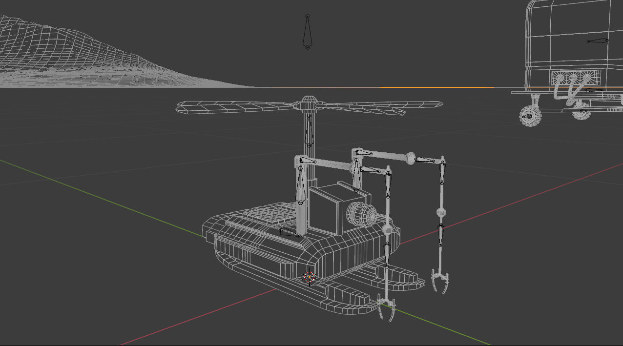 Mars Rover and vehicles Rigged Low-poly 3D model_20