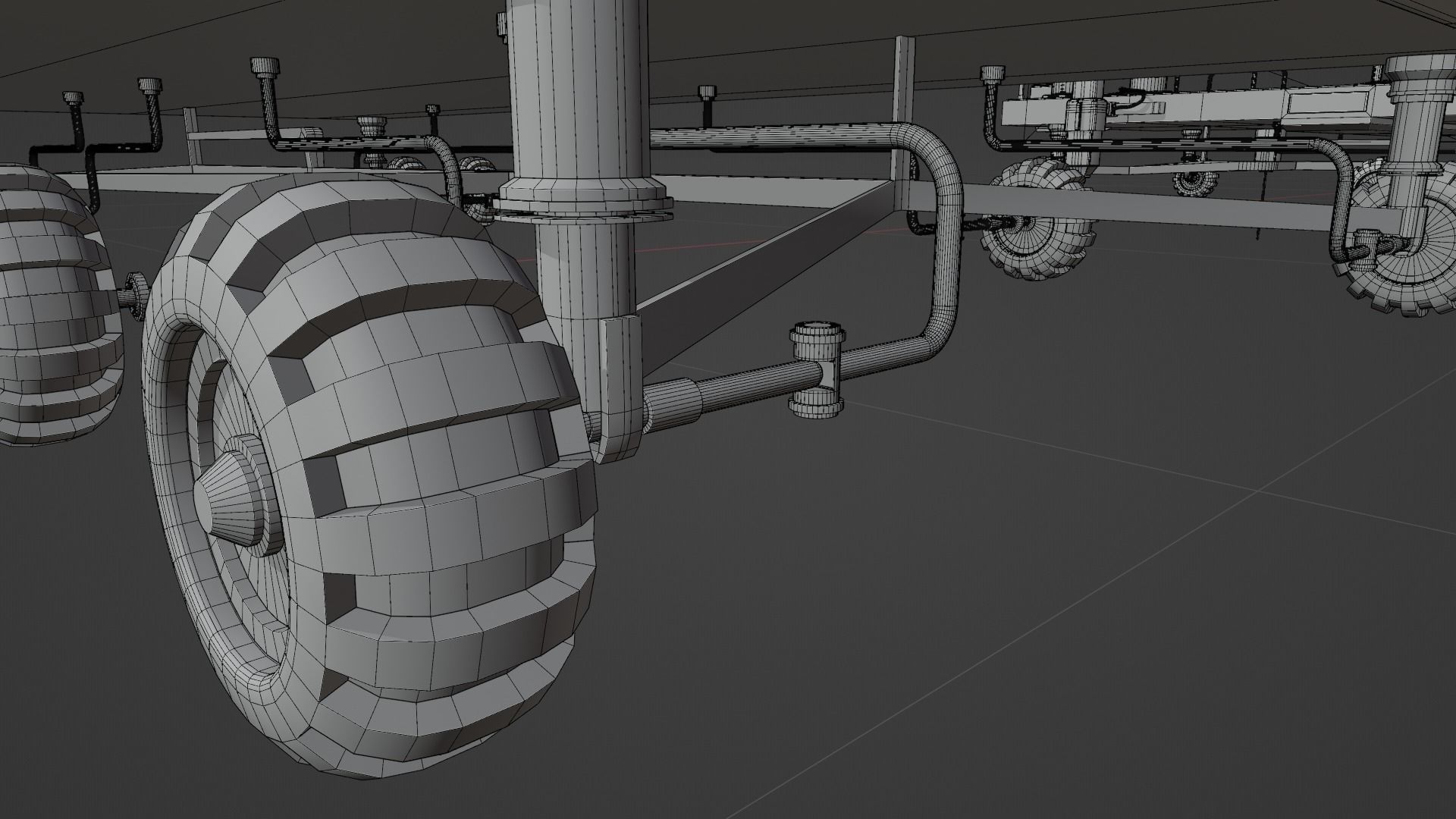 Mars Rover and vehicles Rigged Low-poly 3D model_17