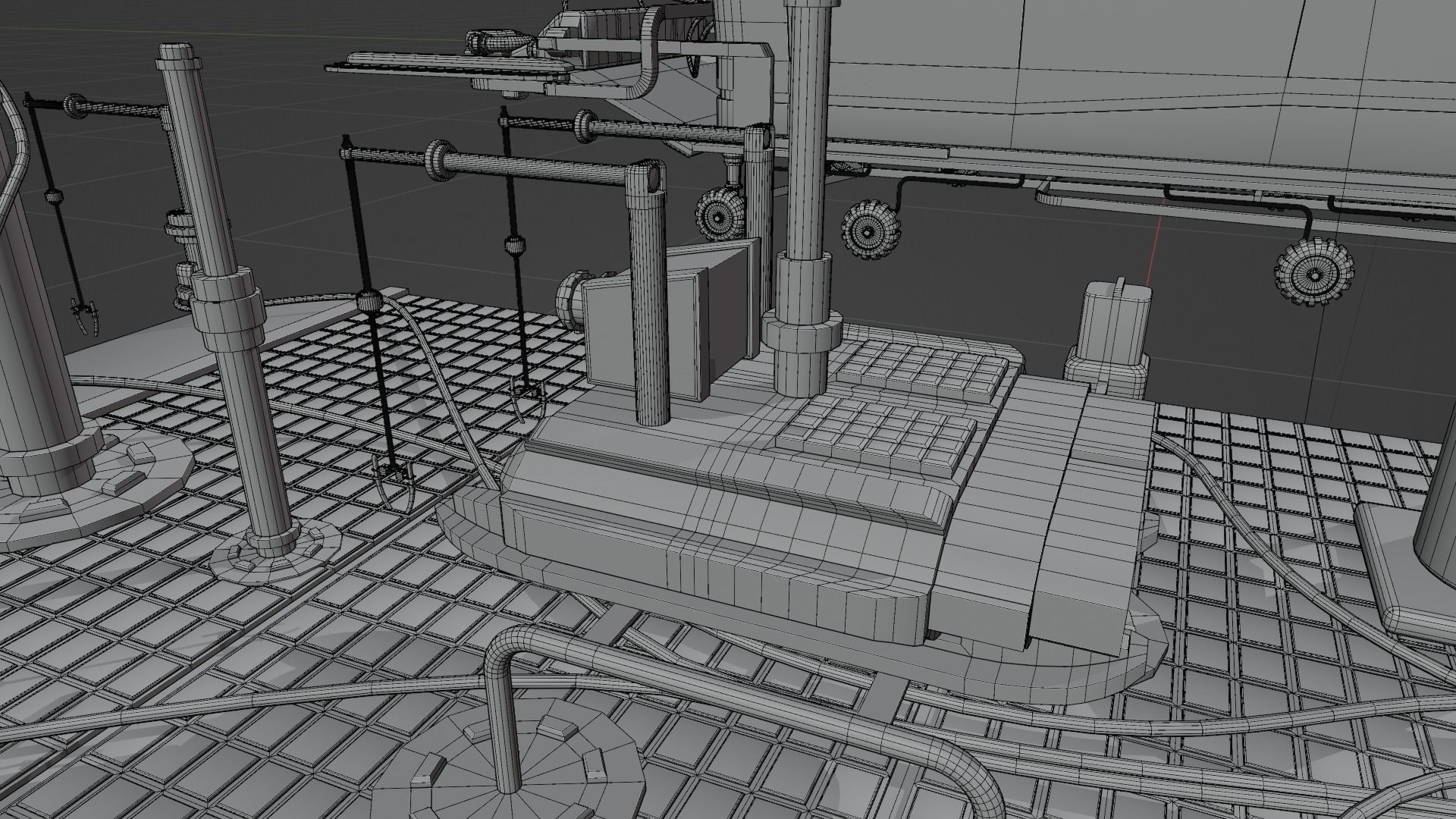 Mars Rover and vehicles Rigged Low-poly 3D model_14