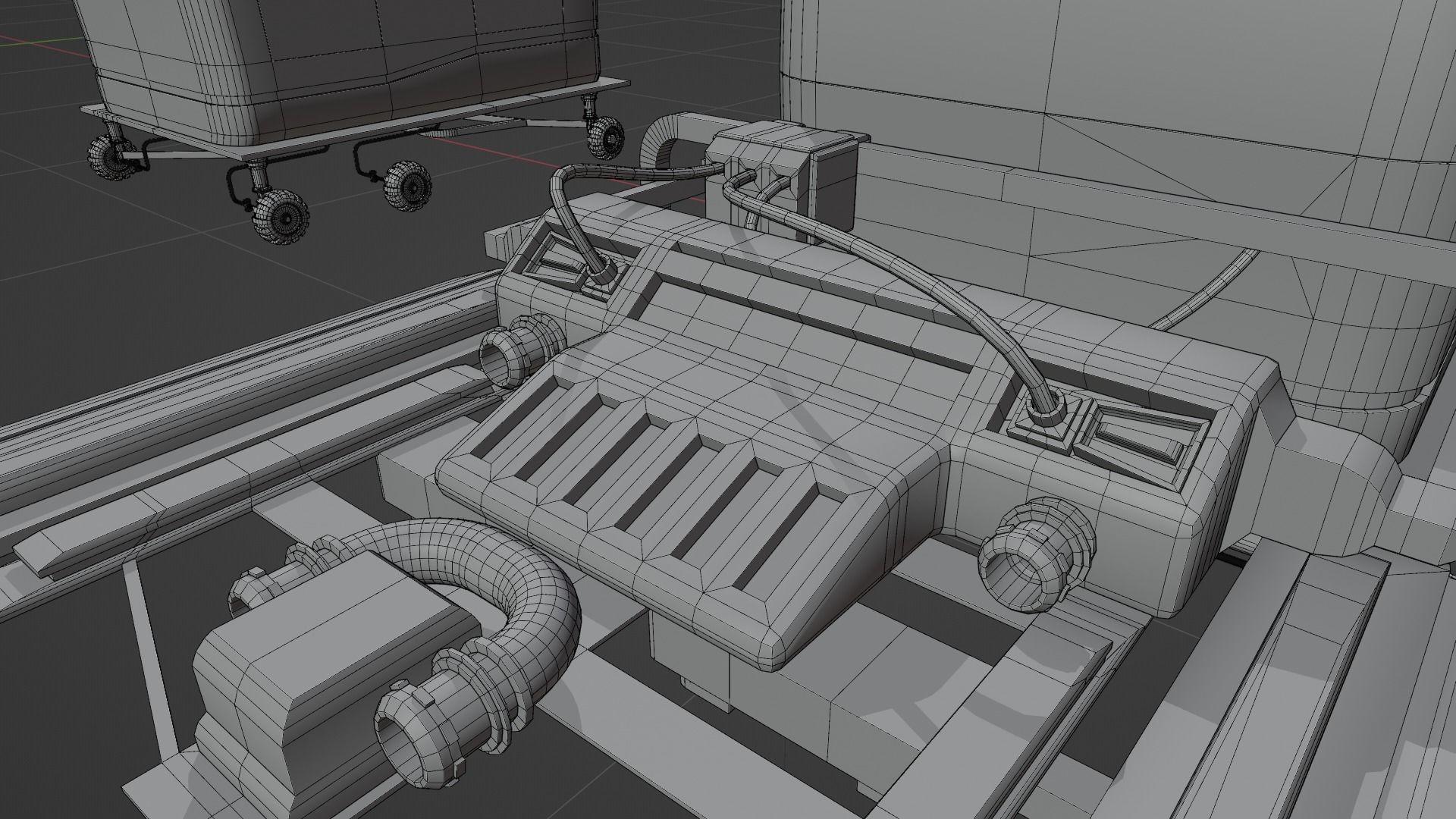 Mars Rover and vehicles Rigged Low-poly 3D model_16