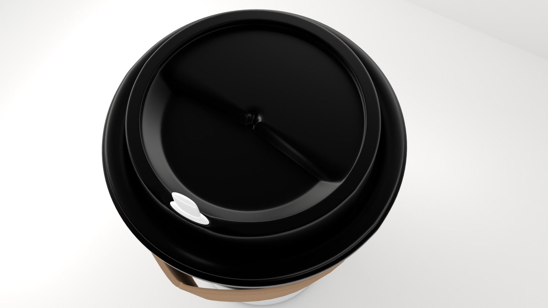 Large Paper Cup with Java Jacket and Stopper 3D model_2