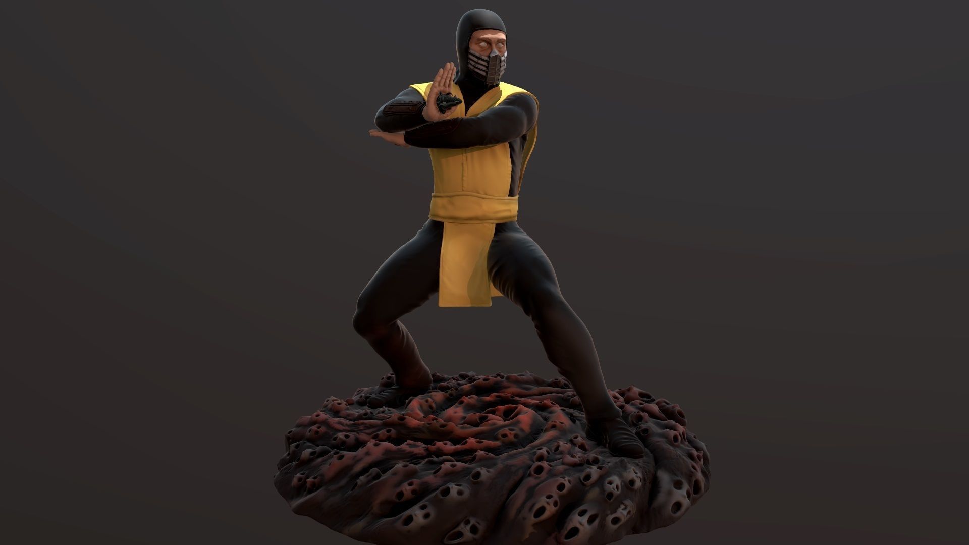 Classic Scorpion Mortal Kombat 3D print model