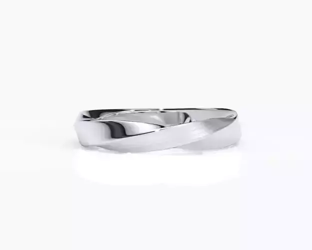 My 016 Wedding band twist men ring 