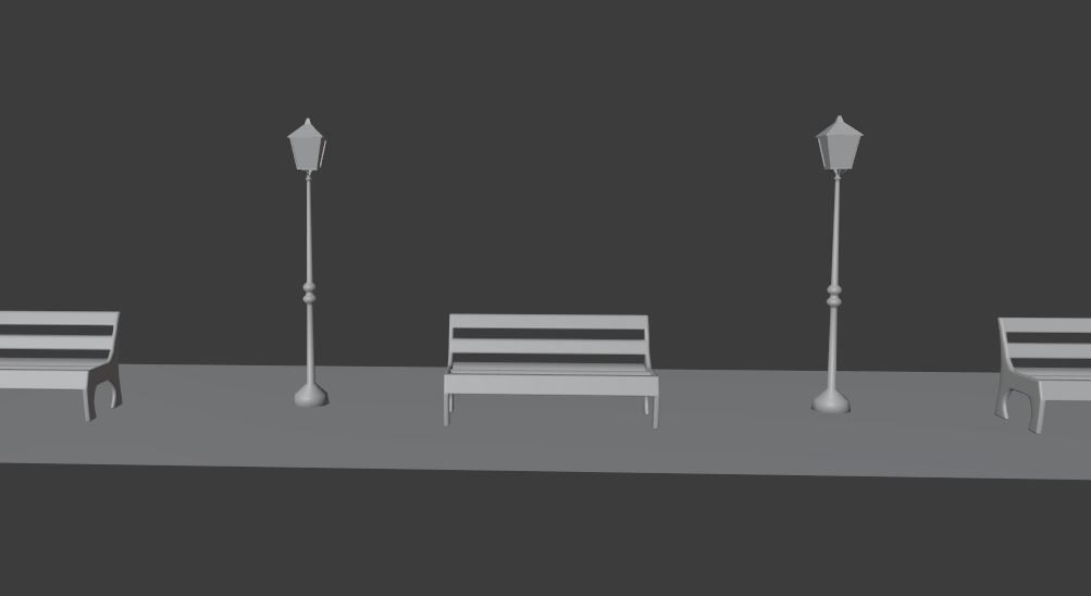 Low poly street light for environment creation  Free low-poly 3D model_6