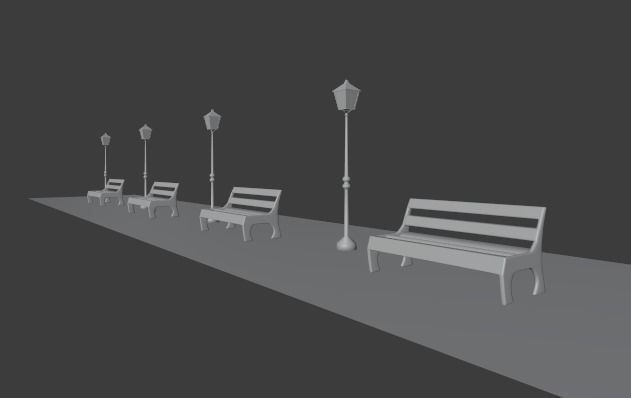 Low poly street light for environment creation  Free low-poly 3D model_7