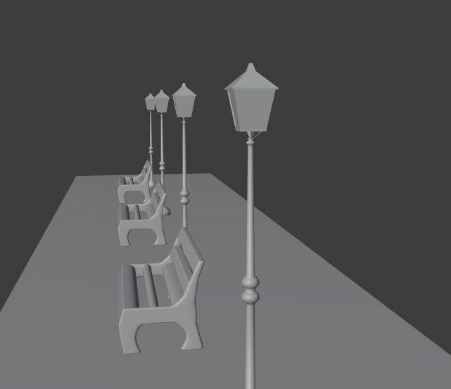 Low poly street light for environment creation  Free low-poly 3D model_3