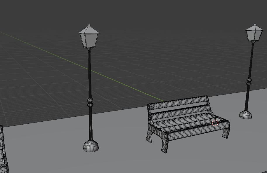 Low poly street light for environment creation  Free low-poly 3D model_1