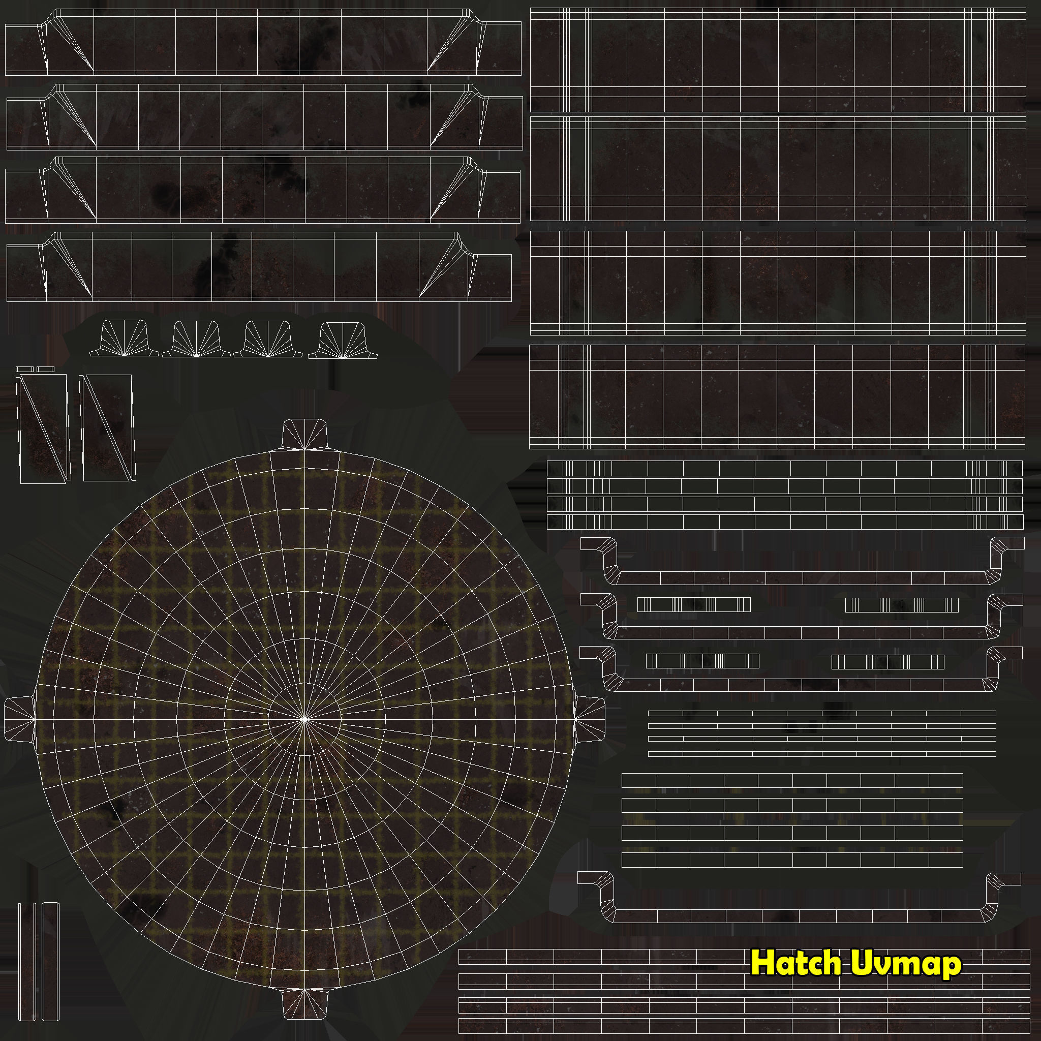 Soviet union hand water pump Low-poly 3D model_12