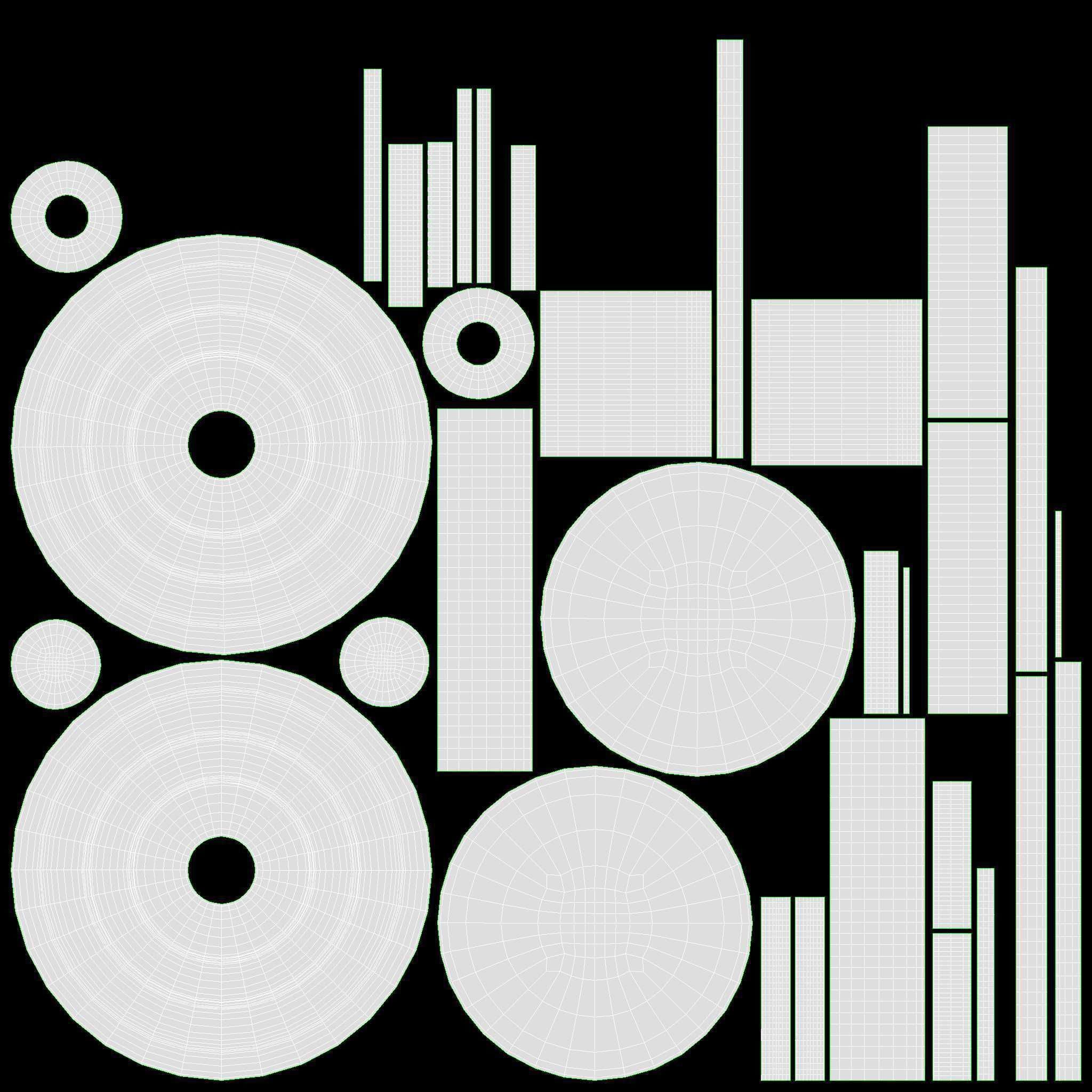 Candlestick with candles pair 3D model_14