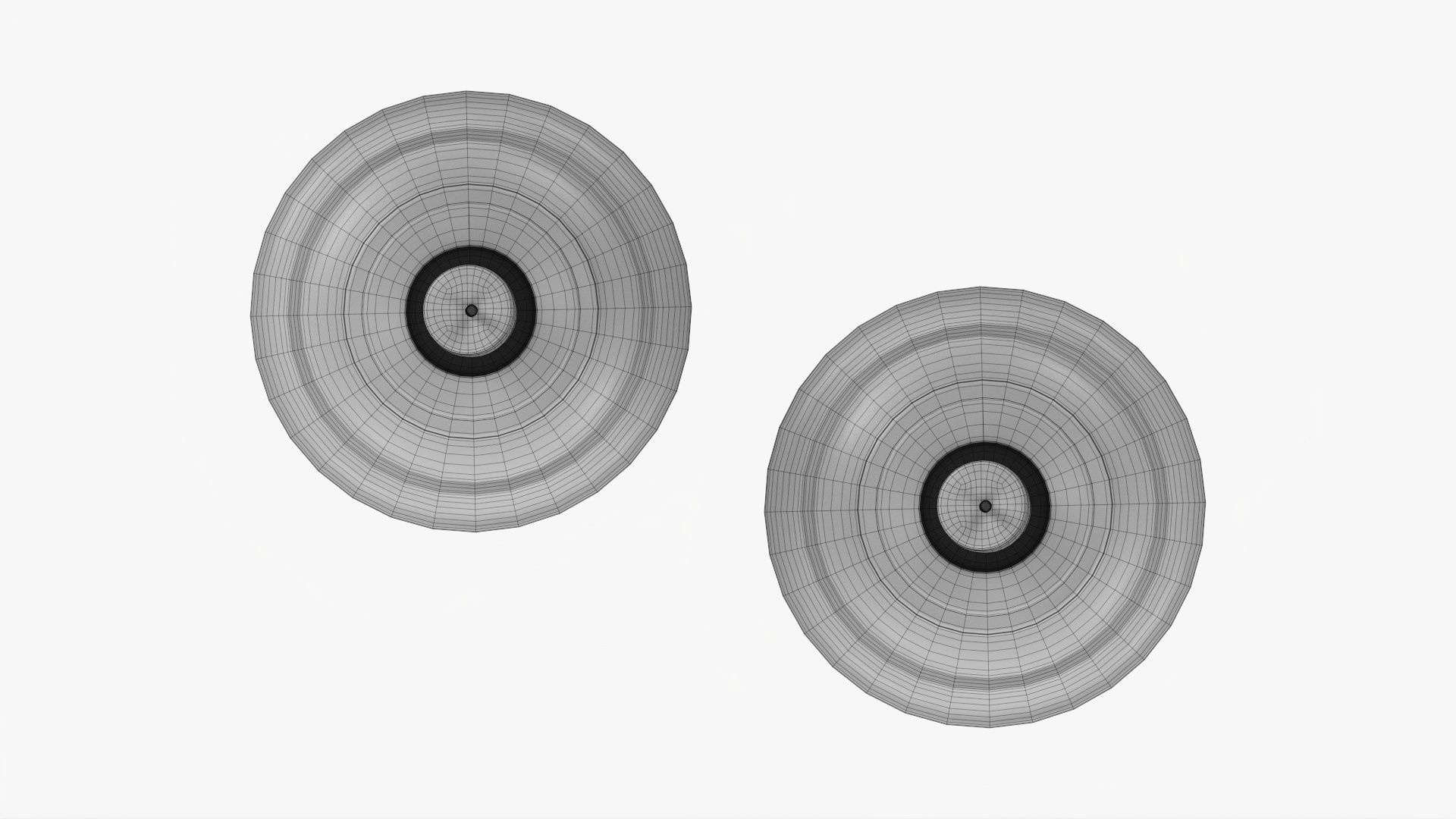 Candlestick with candles pair 3D model_11