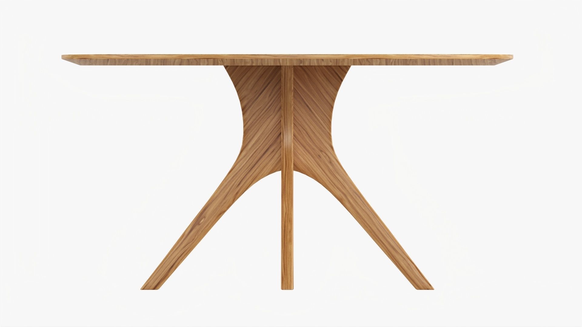 Dining table round 01 3D model_3