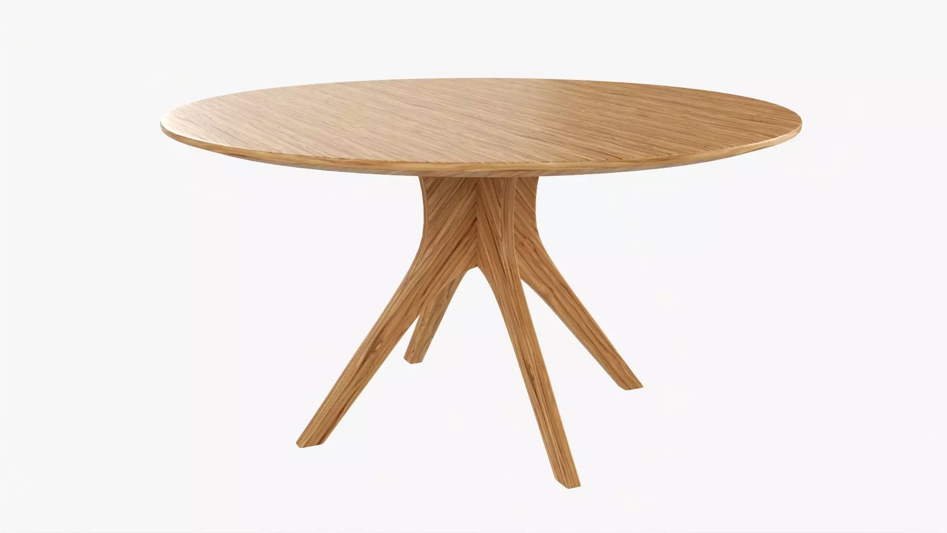 Dining table round 01 3D model_0