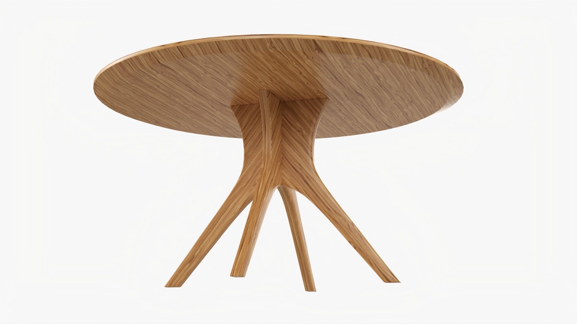 Dining table round 01 3D model_1
