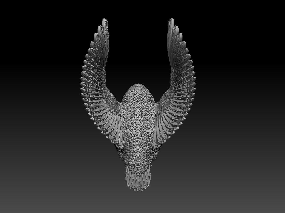 Kingfisher hummingbird 3D print model_4