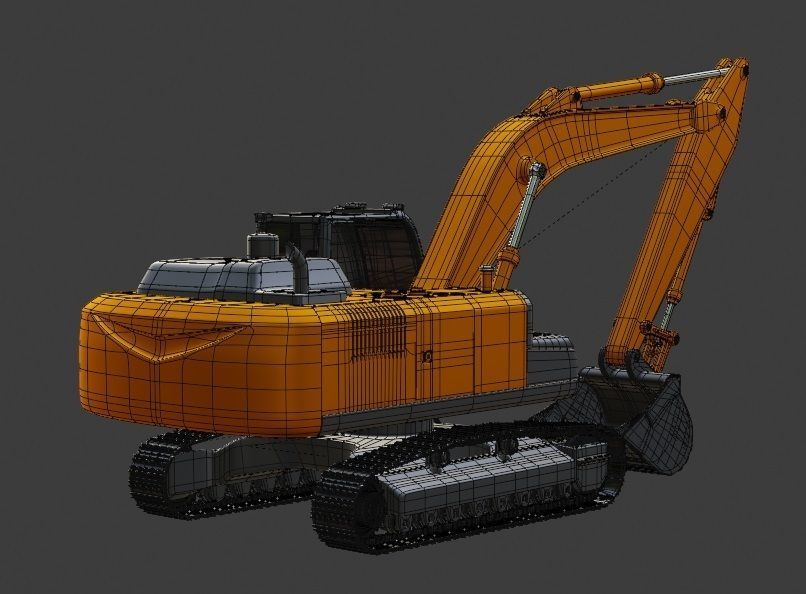 HITACHI 250 LCH ZAXIS 3D MODEL 3D model_7
