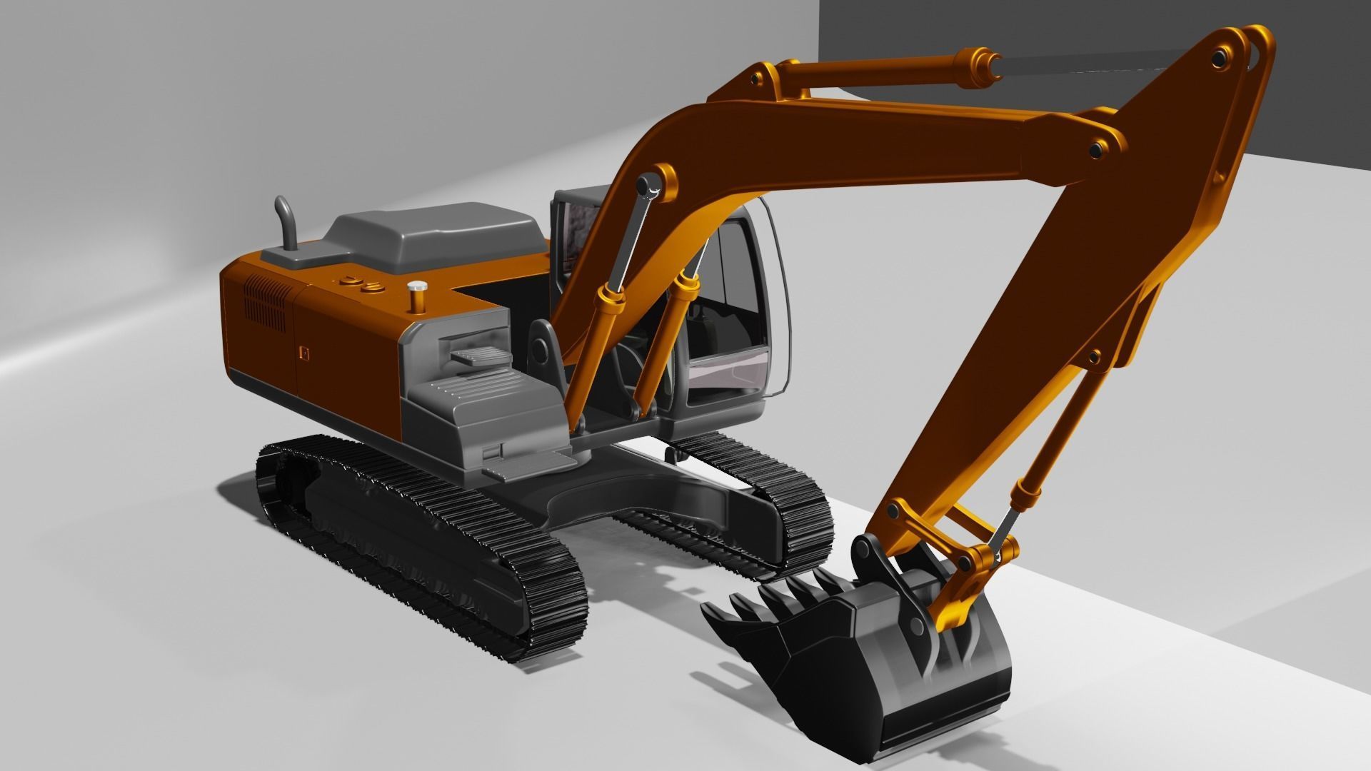 HITACHI 250 LCH ZAXIS 3D MODEL 3D model_4